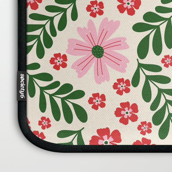 Whimsical Floral- Christmas vibes Laptop Sleeve Gallery Image 3