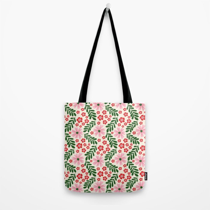 Whimsical Floral- Christmas vibes Tote Bag Gallery Image 2