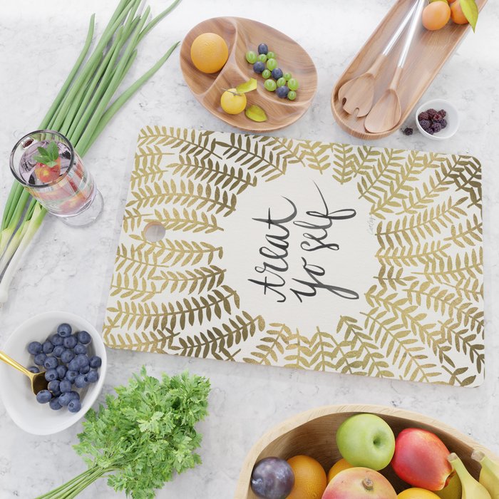 Treat Yo Self - Gold Cutting Board Gallery Image 2