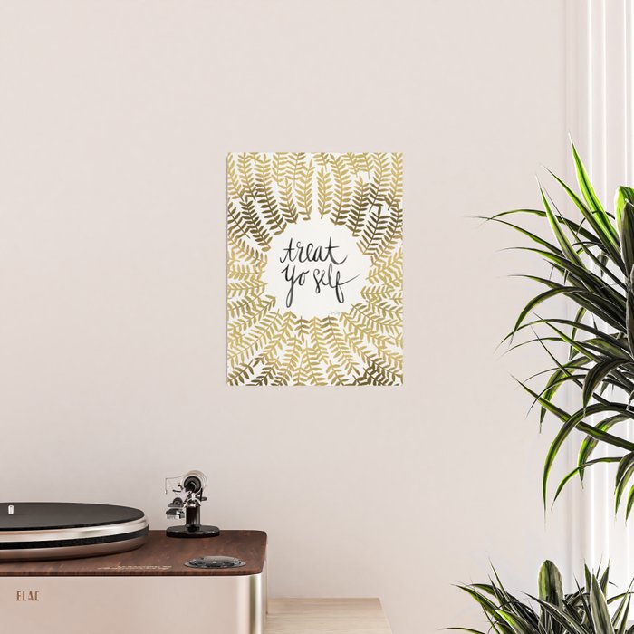 Treat Yo Self - Gold Poster Gallery Image 2