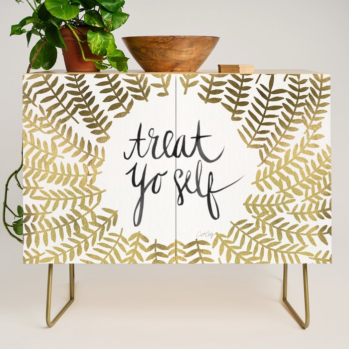 Treat Yo Self - Gold Credenza Gallery Image 1