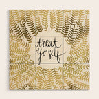 Treat Yo Self - Gold Wood Wall Art Gallery Image 1