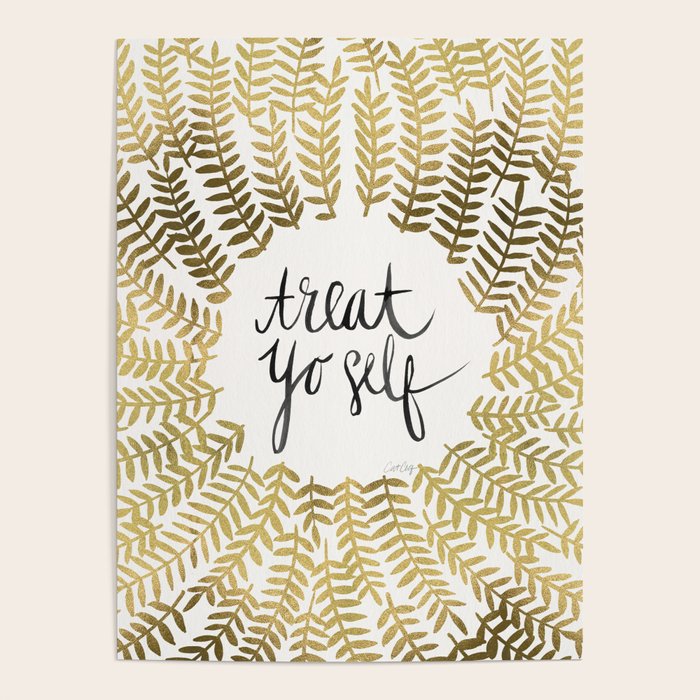 Treat Yo Self - Gold Poster Gallery Image 4