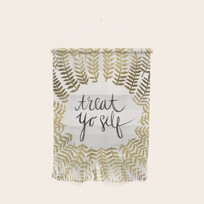 Treat Yo Self - Gold Wall Hanging Gallery Image 1