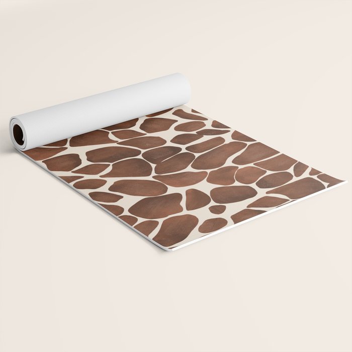 Modern giraffe print Yoga Mat Gallery Image 2