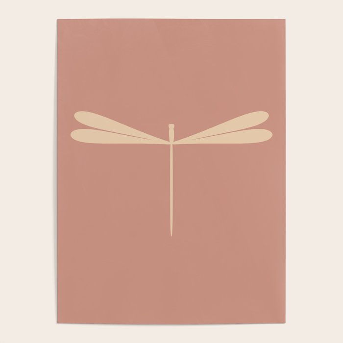 Dragonfly Pattern VI Neutral Rose Poster Gallery Image 4