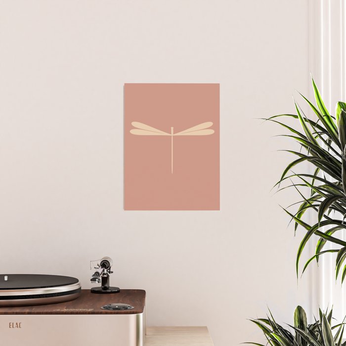 Dragonfly Pattern VI Neutral Rose Poster Gallery Image 2