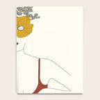 Colorful Thoughts Minimal Line Art Woman with Flowers II Notebook Gallery Image 4
