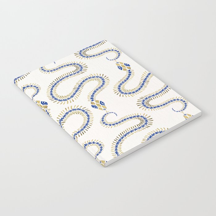 Snake Skeleton - Navy & Gold Palette Notebook Gallery Image 1