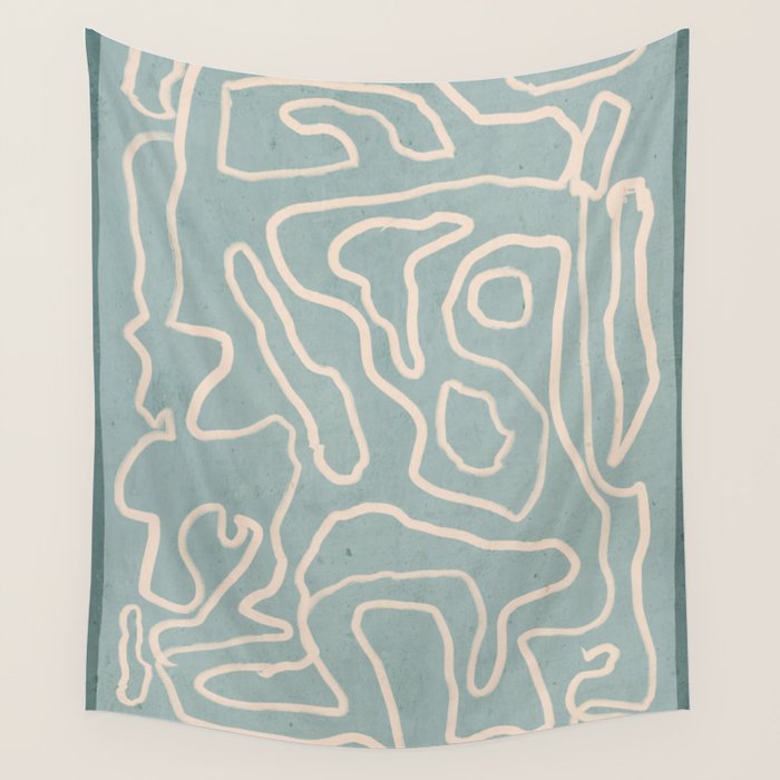 Abstract line art 157 Wall Tapestry Gallery Image 4