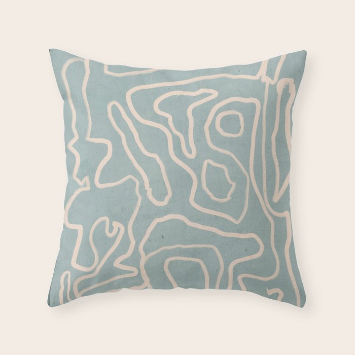 Abstract line art 157 Throw Pillow Gallery Image 6