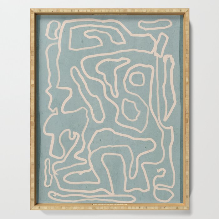 Abstract line art 157 Serving Tray Gallery Image 1