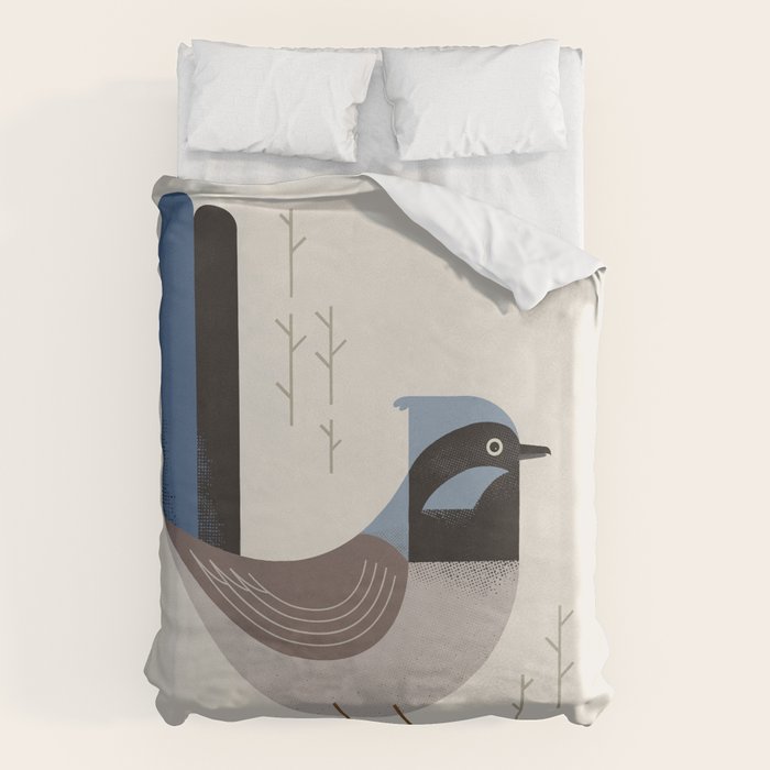 Superb Fairywren, Bird of Australia Duvet Cover Gallery Image 1