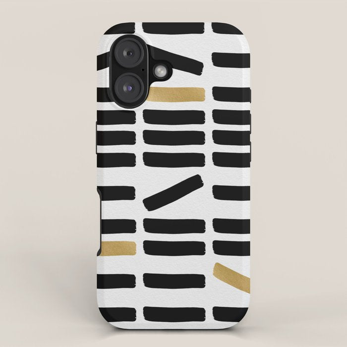 Black and Gold Abstract iPhone Case Gallery Image 1