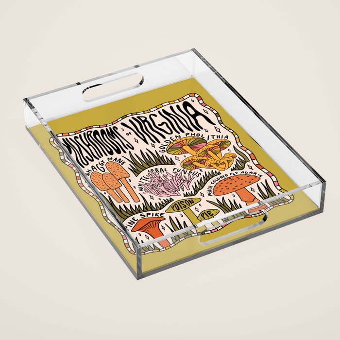 Mushrooms of Virginia Acrylic Tray Gallery Image 1