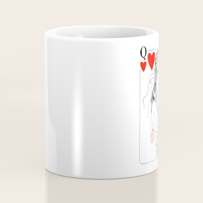 Mermaid Queen of Hearts Coffee Mug Gallery Image 4