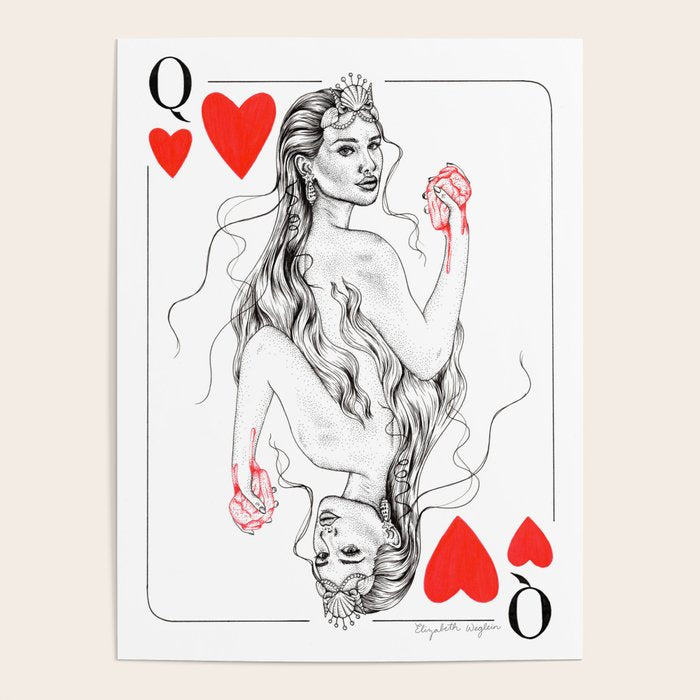 Mermaid Queen of Hearts Poster Gallery Image 1