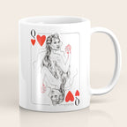 Mermaid Queen of Hearts Coffee Mug Gallery Image 1