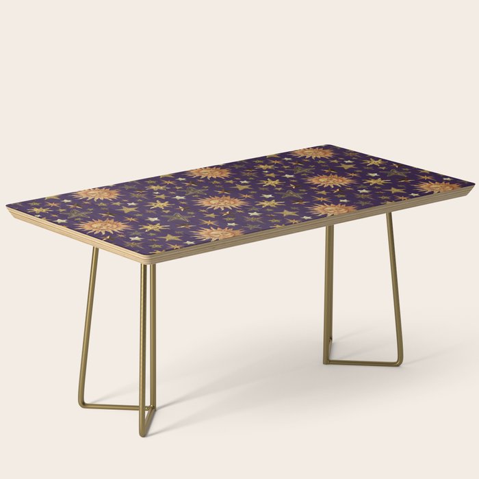 Vintage Star Collage Print in Purple Coffee Table Gallery Image 2