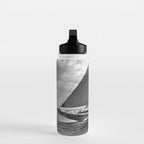 12-meter Sailing Yacht America's Cup Races nautical black and white photograph Water Bottle Gallery Image 3