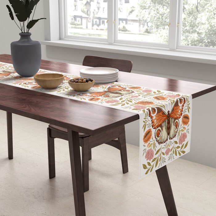 William Morris Inspired Butterfly Table Runner Gallery Image 2