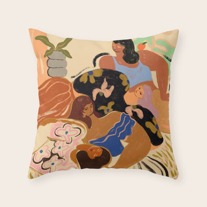 Cozy Wozy Throw Pillow Gallery Image 1