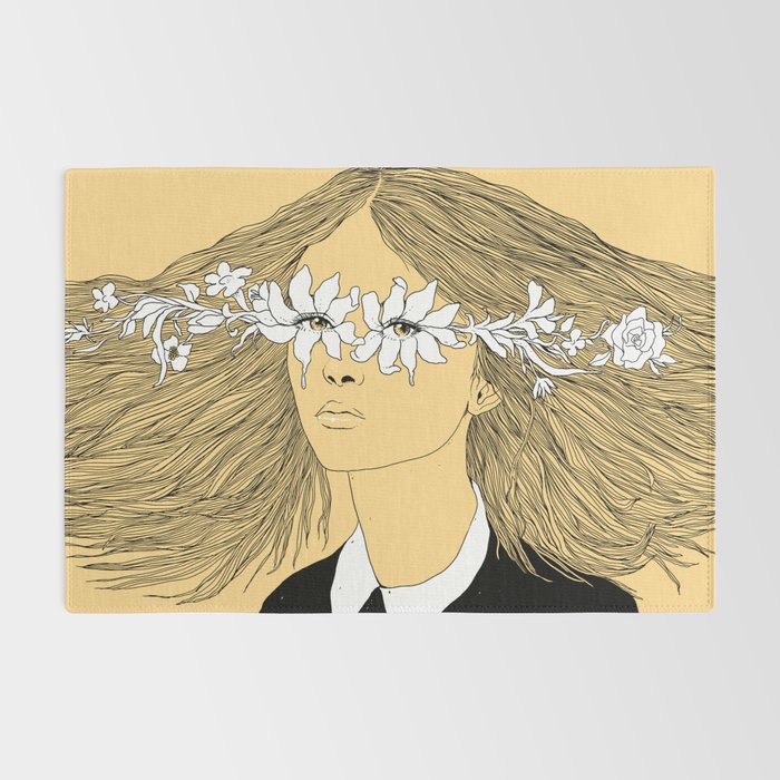 Flowers in My Eyes (Life in a Glimpse) Rug Gallery Image 2