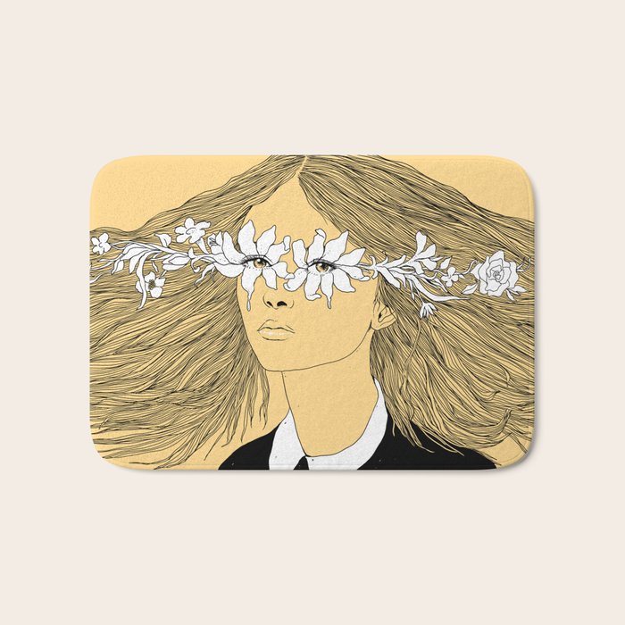 Flowers in My Eyes (Life in a Glimpse) Bath Mat Gallery Image 1