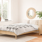 Just In Case No One Told You Today Hello Good Morning You're Amazing I Belive In You Nice Butt Minimal Duvet Cover Gallery Image 2