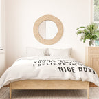 Just In Case No One Told You Today Hello Good Morning You're Amazing I Belive In You Nice Butt Minimal Duvet Cover Gallery Image 3
