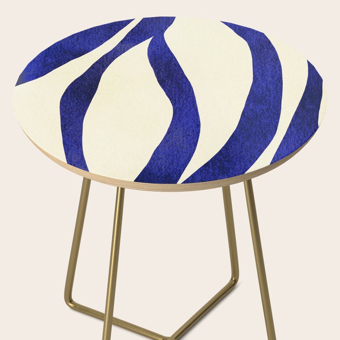 Abstract Blue lines  Side Table Gallery Image 2