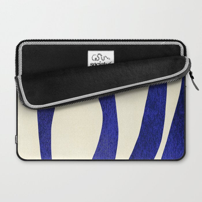 Abstract Blue lines  Laptop Sleeve Gallery Image 2