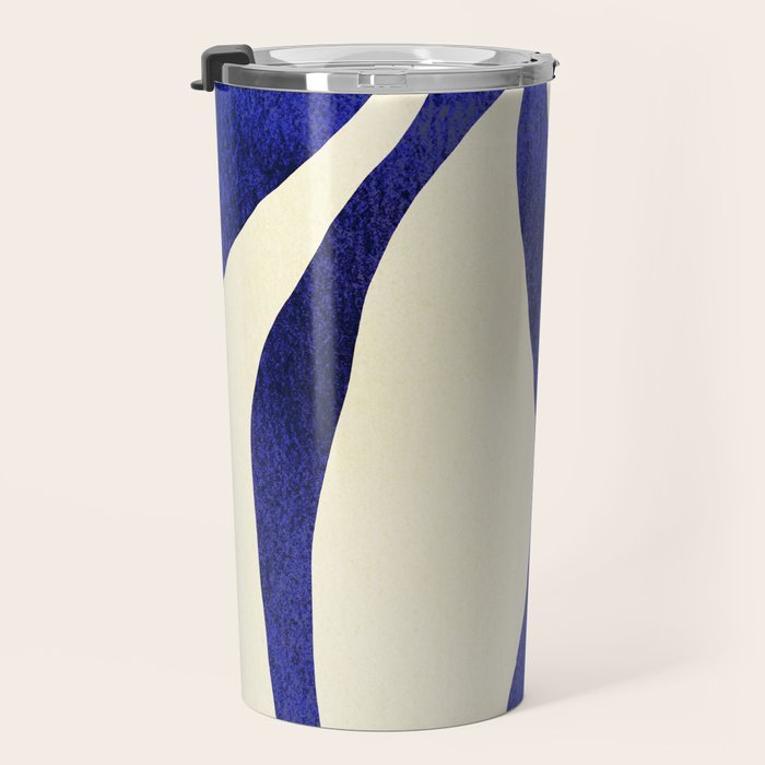 Abstract Blue lines  Travel Mug Gallery Image 3