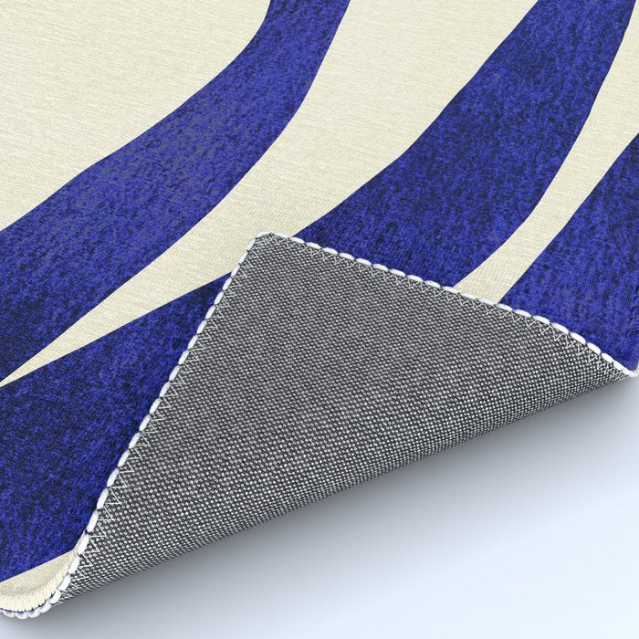 Abstract Blue lines  Rug Gallery Image 4