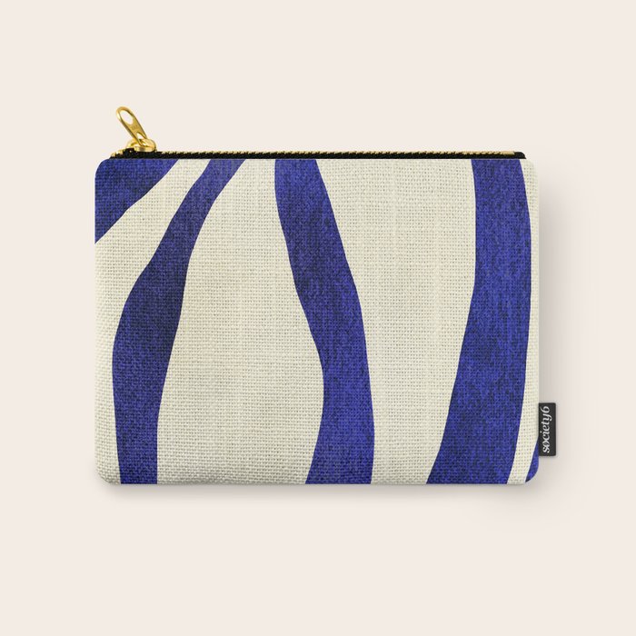 Abstract Blue lines  Carry All Pouch Gallery Image 1