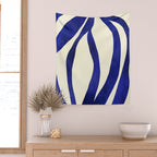Abstract Blue lines  Wall Tapestry Gallery Image 2