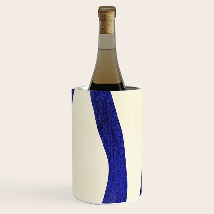 Abstract Blue lines  Wine Chiller Gallery Image 1