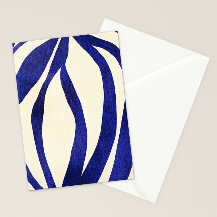 Abstract Blue lines  Stationery Card Gallery Image 2