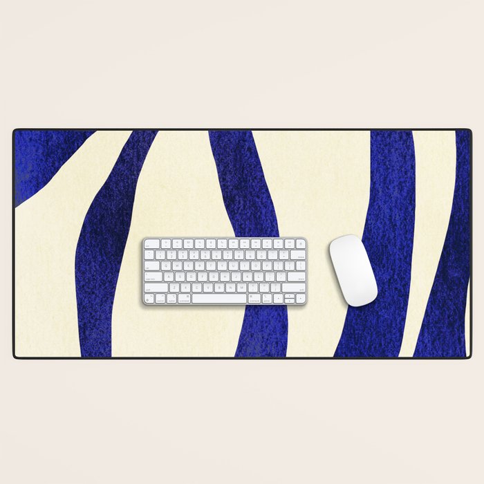 Abstract Blue lines  Desk Mat Gallery Image 1