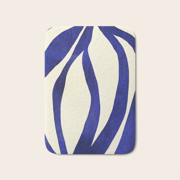 Abstract Blue lines  Bath Mat Gallery Image 1