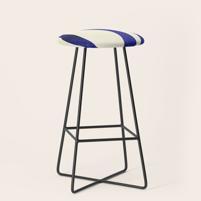 Abstract Blue lines  Stool Gallery Image 1