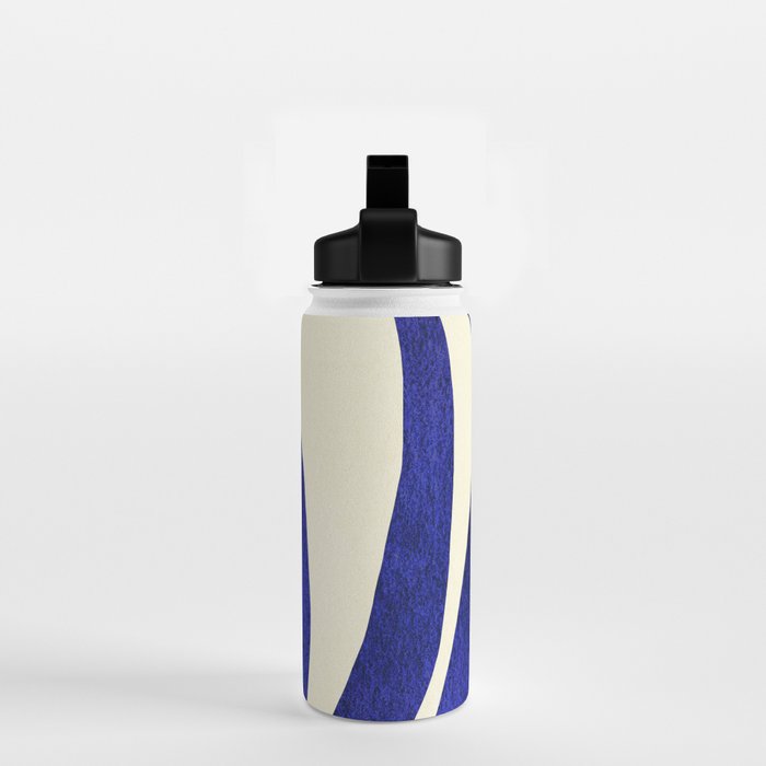 Abstract Blue lines  Water Bottle Gallery Image 2