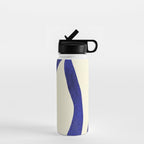Abstract Blue lines  Water Bottle Gallery Image 1