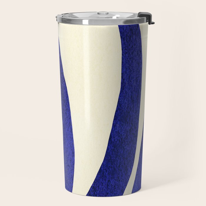 Abstract Blue lines  Travel Mug Gallery Image 2