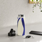 Abstract Blue lines  Water Bottle Gallery Image 4