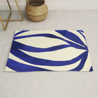 Abstract Blue lines  Rug Gallery Image 1