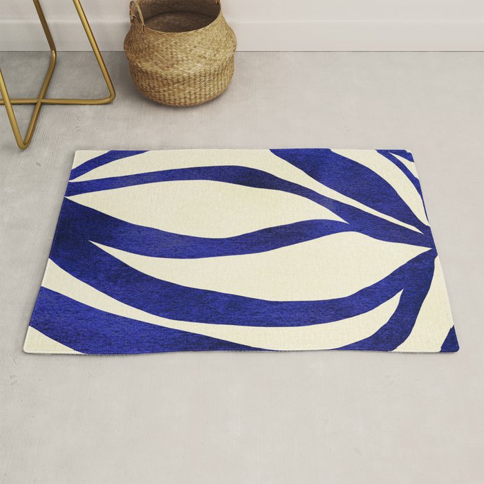 Abstract Blue lines  Rug Gallery Image 1