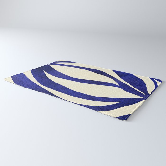 Abstract Blue lines  Rug Gallery Image 3
