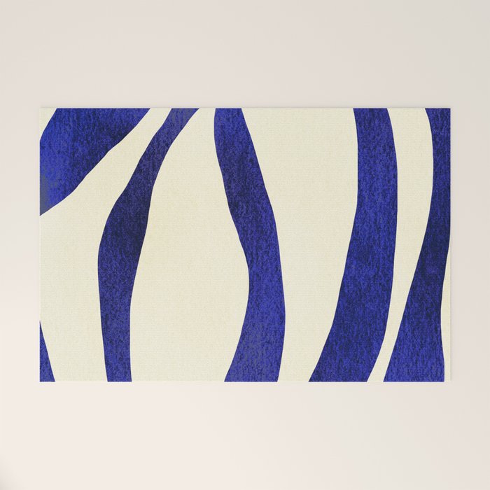 Abstract Blue lines  Welcome Mat Gallery Image 1