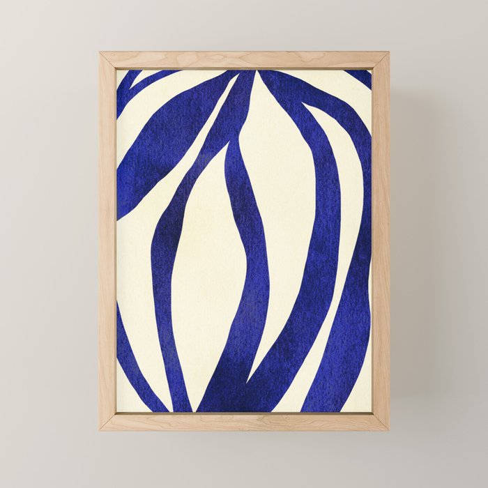 Abstract Blue lines  Mini Art Print Gallery Image 1